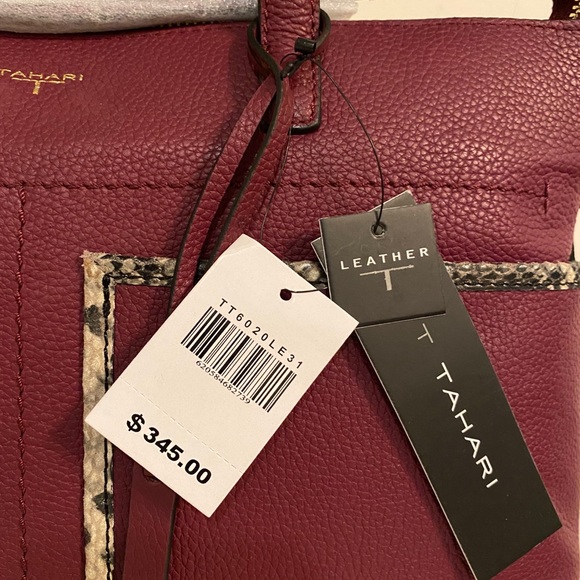 Tahari Skyler Leather Satchel - Picture 3 of 3